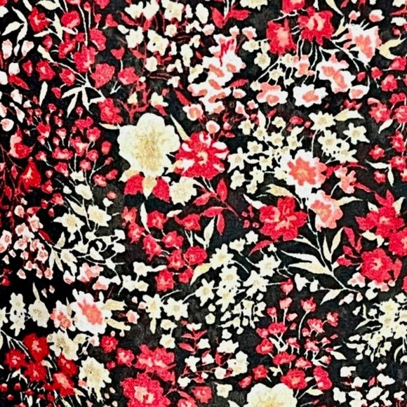 Studio Ease Reversible Maxi Shift Dress Red/White/Blue Florals - Travel - 12 - Picture 9 of 11